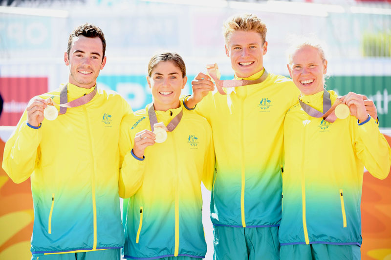 Mixed Relay champions at Commonwealth Games