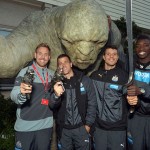 Newcastle United star struck at WETA Workshop