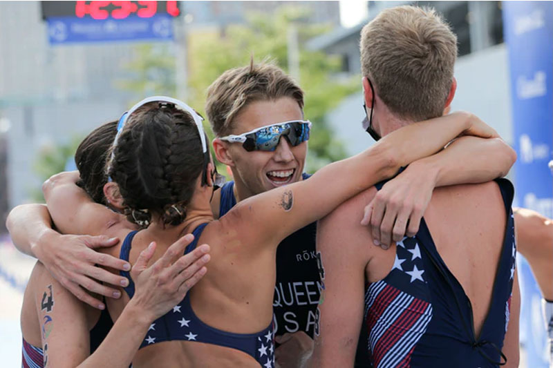 McQueen steers USA to Mixed Relay Gold